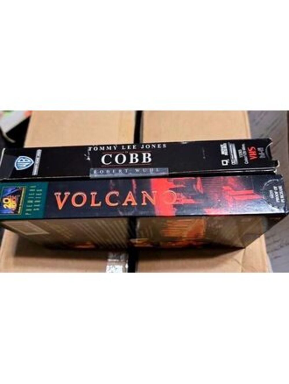 Cobb and Volcano VHS Lot - Two Tommy Lee Jones Movies